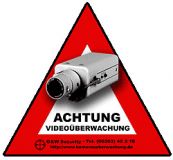 Video�berwachung - Aufkleber