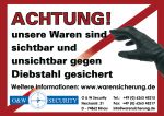 Warensicherungsaufkleber Set 5 St�ck