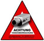 Video�berwachung - Aufkleber